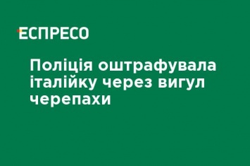 Полиция оштрафовала итальянку за выгул черепахи