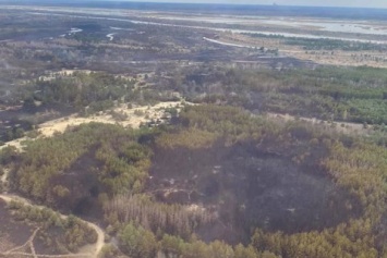 Геращенко показал фото и видео с места пожара в Чернобыльской зоне