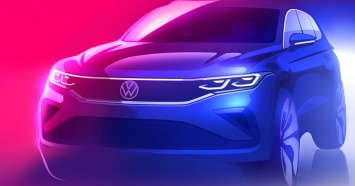 Volkswagen опубликовал тизер обновленного Tiguan