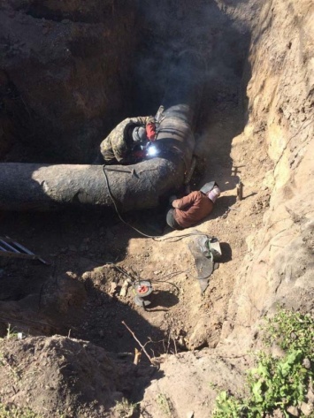 В Новомосковске произошла авария на подземном газопроводе высокого давления