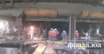 Момент мощного взрыва на "Запорожстали" попал на видео