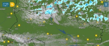 Синоптик показал карту дождей по северу Киевской и Житомирской областей, где бушуют пожары