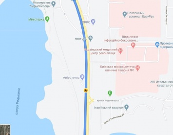 После снятия "пасхальных" блокпостов на въезде в Киев исчезли пробки. Карта