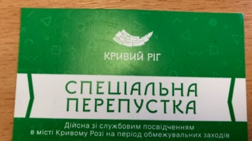 Власти Кривого Рога не заказывали спецпропуска