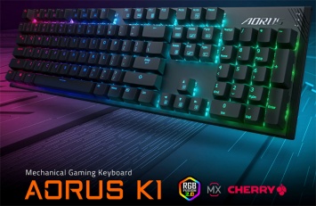 GIGABYTE представила игровую клавиатуру Aorus K1 с подсветкой RGB Fusion 2.0