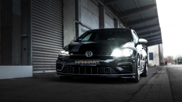 Смотрите на сумасшедший разгон 450-сильного VW Golf R от ателье Manhart