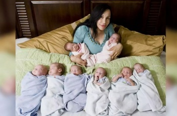 Женщина родившая 8 детей одновременно показала их через 12 лет. ФОТО