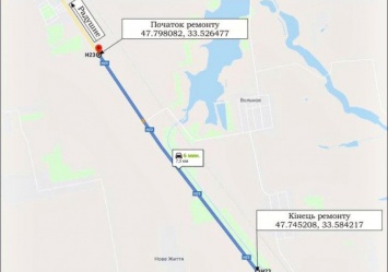 Трассу Кропивницкий - Кривой Рог - Запорожье будут ремонтировать по новой технологии