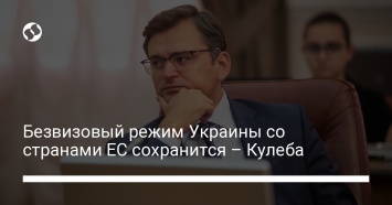 Безвизовый режим Украины со странами ЕС сохранится - Кулеба