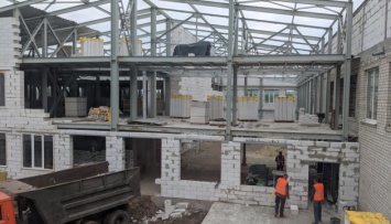 В школе на Харьковщине строят новый двухэтажный корпус