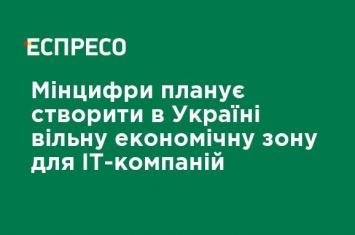 Минцифры планирует создать в Украине свободную экономическую зону для IT-компаний