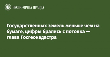 Государственных земель меньше чем на бумаге, цифры брались с потолка - глава Госгеокадастра