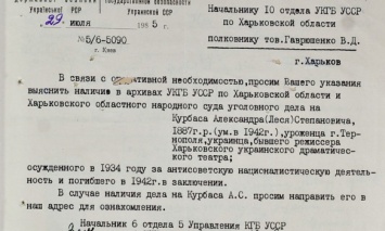 СБУ обнародовала подборку документов о судьбах репрессированных во времена СССР