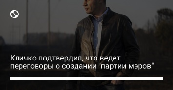 Кличко подтвердил, что ведет переговоры о создании "партии мэров"