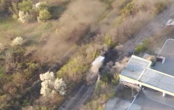 Уничтожение грузовика сепаратистов попало на видео