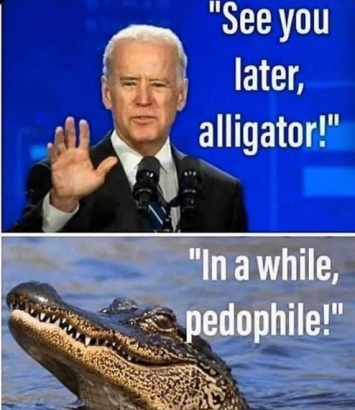 Сын Трампа опубликовал мем про крокодила и педофила Байдена. Фото