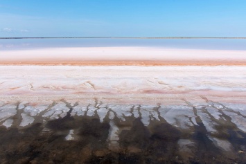 Запорожский фотограф показал чудеса Розового озера (ФОТО)