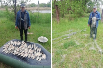 В Кривом Роге на берегу реки Саксагань задержали браконьера