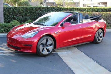 Tesla Model 3 можно превратить в кабриолет, но это будет дорого