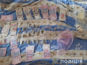 В Запорожской области во время обыска обнаружили наркотики в пакетах и горшки с коноплей - фото