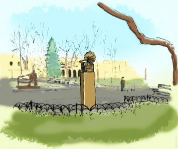 У памятника Утесову на Дерибасовской установят "поющий граммофон", который будет взаимодействовать со смартфонами прохожих