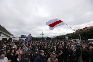 В Минске - массовая акция оппозиции после задержания Тихановского