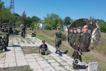 В Крыму детям устроили ''трудодень'' в военной форме РФ: сеть возмутилась. Фото