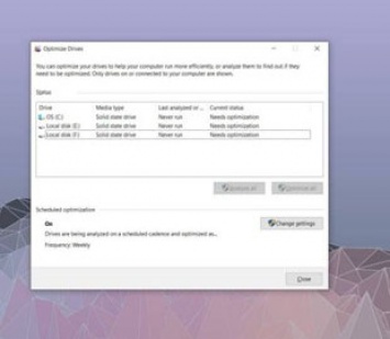 Windows 10 May 2020 Update вызывает проблемы в работе инструмента оптимизации дисков
