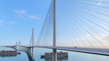 В Китае началось строительство 31 км моста с шестиполосной магистралью (видео)