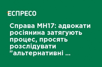 Дело МН17: адвокаты россиянина затягивают процесс, просят расследовать "альтернативные "Буку" версии"