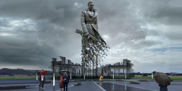 Памятник советскому солдату во Ржеве сняли с высоты птичьего полета
