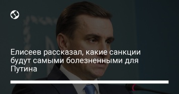 Елисеев рассказал, какие санкции будут самыми болезненными для Путина