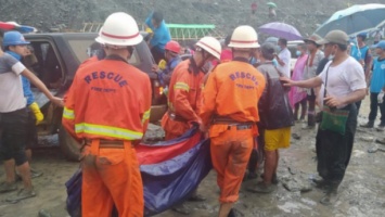 В Мьянме волна грязи накрыла нефритовый рудник: не менее 126 погибших