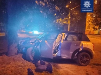 В Харькове авто «Skoda» создало аварийную ситуацию, из-за которой другая машина «влетела» в дерево, - ФОТО