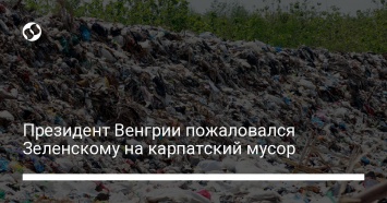 Президент Венгрии пожаловался Зеленскому на карпатский мусор