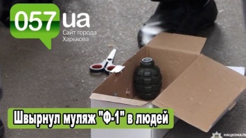 В Харькове полиция задержала мужчину, бросившего в людей муляж боевой гранаты