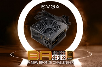 Блоки питания EVGA BA Series с сертификацией 80 Plus Bronze имеют мощность до 600 Вт