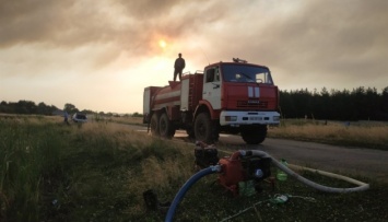 Из-за лесных пожаров в Северодонецке загорелась городская свалка