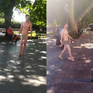 Сегодня по Одессе гулял голый мужчина, - ФОТО 18+