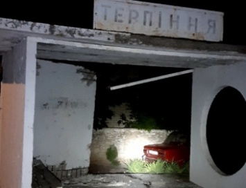 Под Мелитополем водитель на ВАЗе разгромил кирпичную остановку (фото)