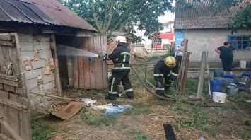 В Никопольском районе ликвидировали пожар на территории частного дома