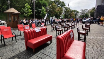 "Хочу, как Велюр": рестораторы устроили протест у Кабмина (фото, видео)