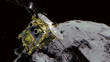 Японский зонд доставит на Землю пробы песка и камней с астероида Рюгу