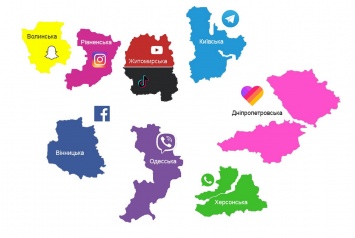 Vodafone представила рейтинг областей Украины на основе самых популярных мессенджеров и социальных сетей