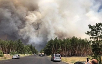 На Луганщине из-за обстрела вспыхнул лесной пожар