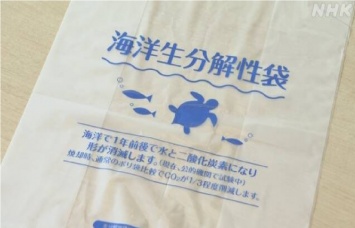 В Японии изобрели пластиковые пакеты, которые будут разлагаться в море. Фото