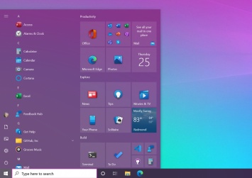 Названы сроки выхода обновления Windows 10 с новым меню "Пуск"