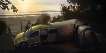 Смарт квариатра от VW: Caddy с двухметровой кроватью!