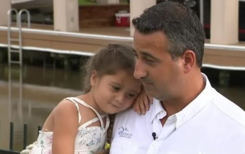 В США отец спас дочь от трехметрового аллигатора