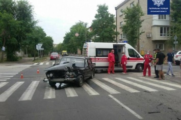 В Северодонецке произошла авария с участием маршрутного такси (фото)